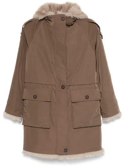 Urbancode Reversible Parka In Brown