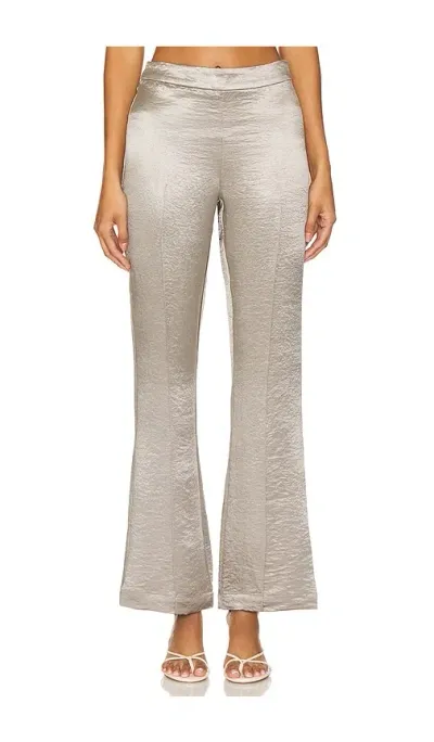 Usisi Sister Georgia Trouser In Metallic Silver