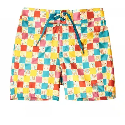 Uv Skinz Babies'  Board Shorts In Checkered Daisies