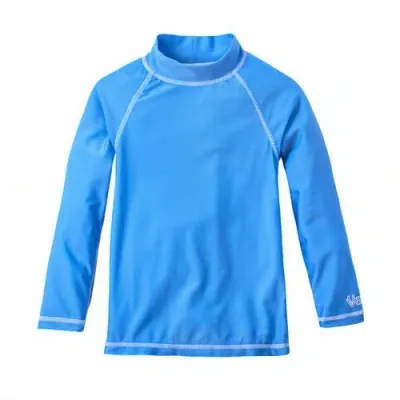 Uv Skinz Long Sleeve Sun & Swim Shirt In Ocean Blue