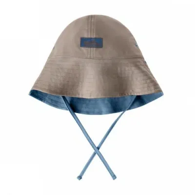 Uv Skinz Babies'  Reversible Sun Hat In Baltic/sandstone