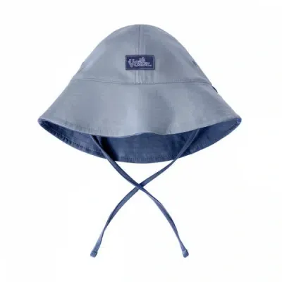 Uv Skinz Babies'  Reversible Sun Hat In Moon Dust/washed Navy