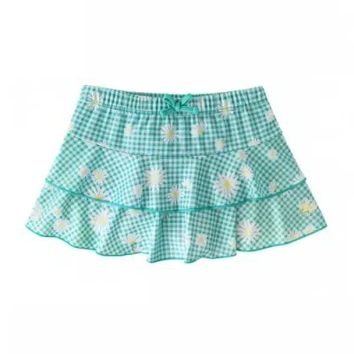 Uv Skinz Kids'  Sunny Swim Skirt In Oops-a-daisy