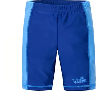 Uv Skinz Babies'  Swim & Play Jammerz In Navy/ocean Blue