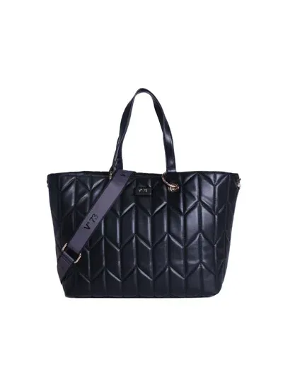 V73 Irina Shopper Bag In Calfskin In Black