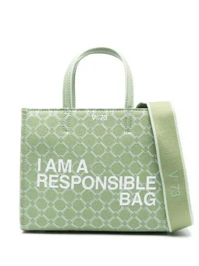 V73 Responsibility Cross Body Bag In Light Green