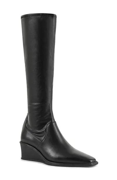 Vagabond Shoemakers Aino Knee High Wedge Boot In Black