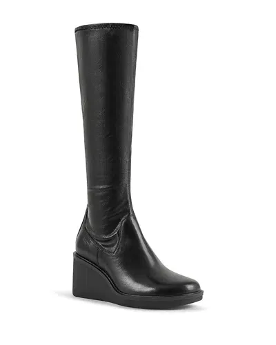 Vagabond Shoemakers Women's Deena Wedge Heel Tall Boots In Black