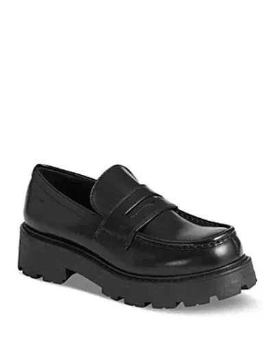 Vagabond Women's Cosmo 2.0 Slip On Loafers In Polished Black