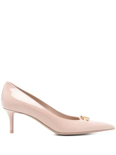 Valentino Garavani 60mm Vlogo Pumps In Neutrals