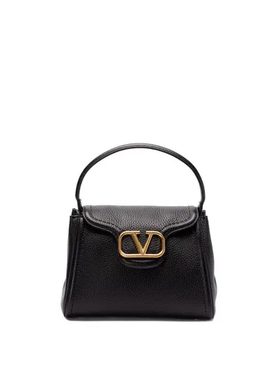 Valentino Garavani Alltime` Top Handle Bag In Black  