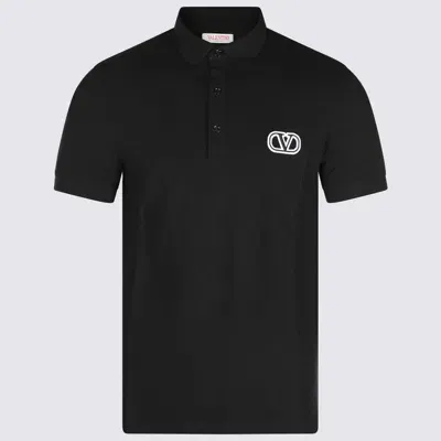 Valentino Black Cotton Polo Shirt