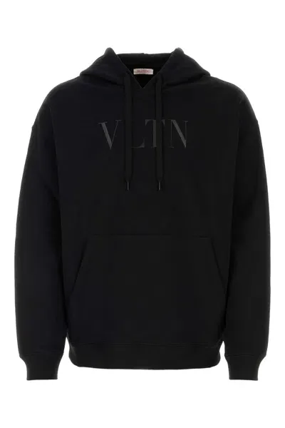 Valentino Black Cotton Sweatshirt