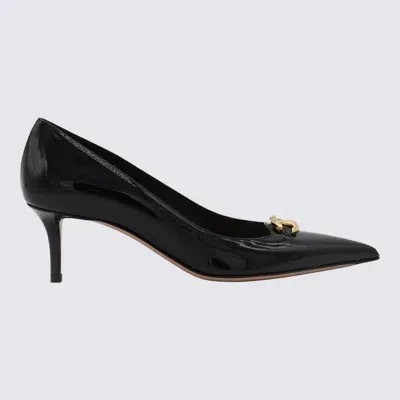 Valentino Garavani Black Leather Pumps