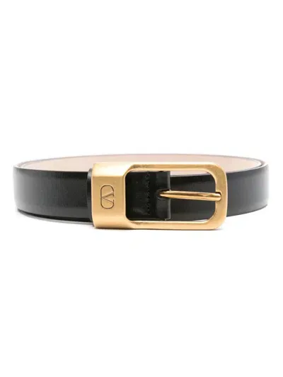 Valentino Garavani Vlogo Signature Belt In Black