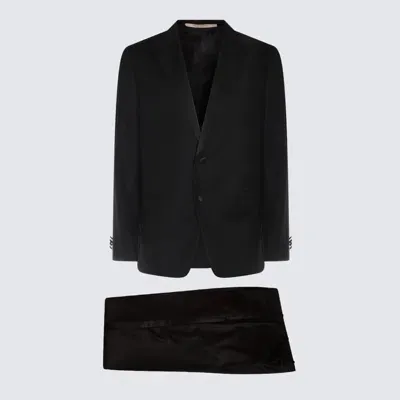 Valentino Black Wool Suits