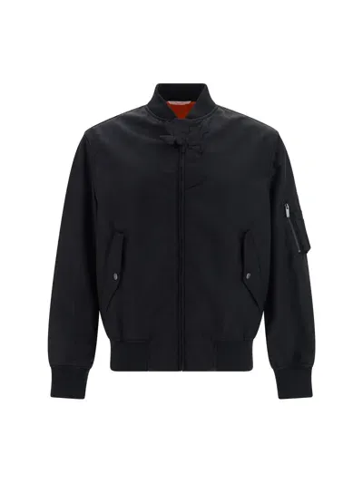 Valentino Bomber Jacket In Black