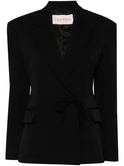 Valentino Blazer Mit Schleife In Black