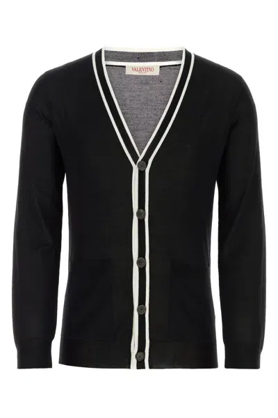 Valentino Cardigan-l Nd  Garavani Male In Black