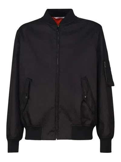 Valentino Bomber Jacket In Black