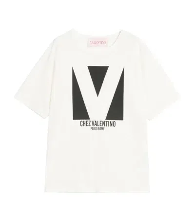 Valentino Cotton Logo T-shirt In White