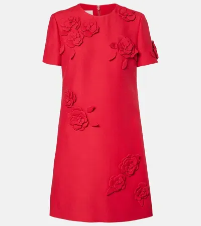 Valentino Minikleid Aus Crepe Couture In Rot