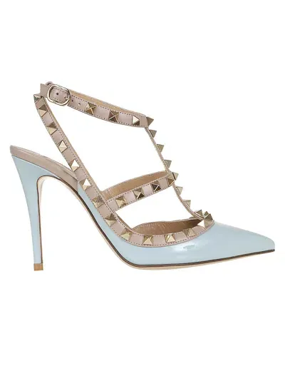 Valentino Garavani Décolleté Rockstud In Blue