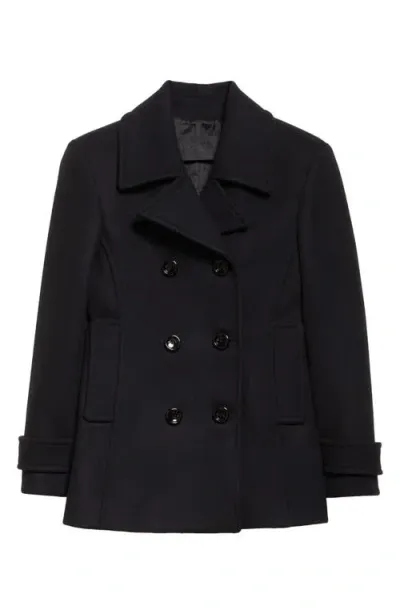 Valentino Garavani Compact Wool Coat In Nero