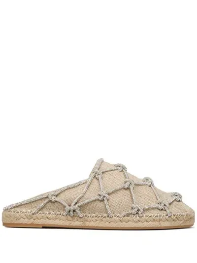 Valentino Garavani Rope-detail Espadrilles In Beige