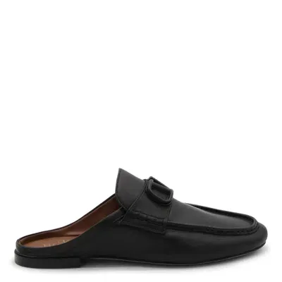 Valentino Garavani Vlogo Slip-on Mules In Black