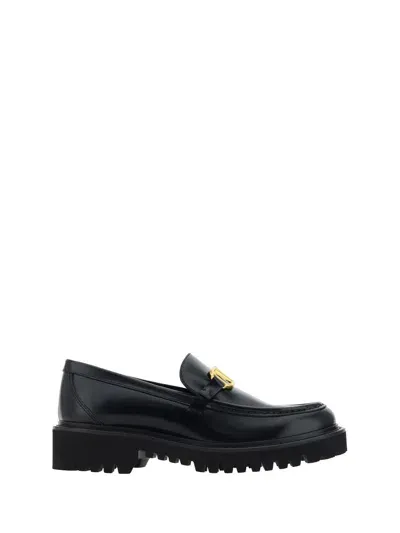 Valentino Garavani Loafer Vlogo Signature T. 15 In Black