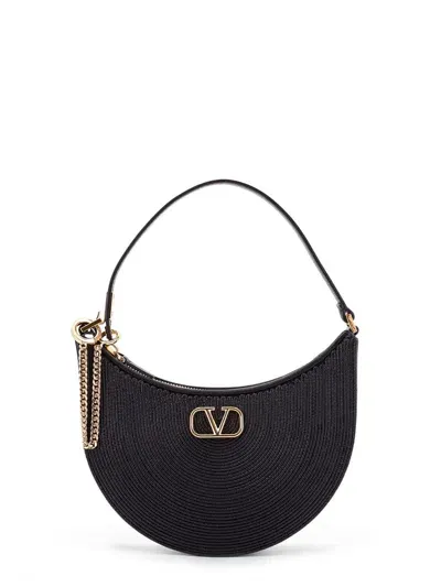 Valentino Garavani Mini Hobo Shoulder Bag In Black