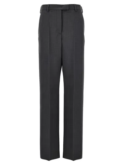 Valentino Garavani Palazzo  Pants In Gray