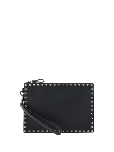 Valentino Garavani Rockstud Beauty Case In Black