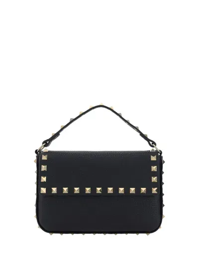 Valentino Garavani Rockstud Handbag In Black