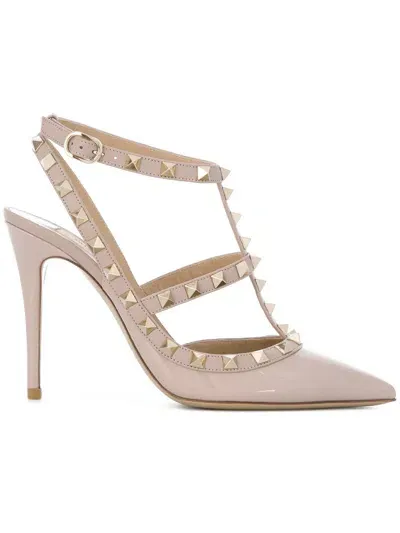 Valentino Garavani Garavani Leather Rockstud Pumps 100 In P45