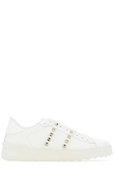 Valentino Garavani Rockstud Untitled Lace In White