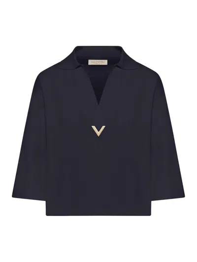 Valentino Garavani Sweater In Blue