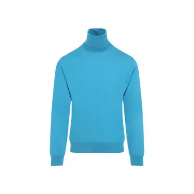 Valentino Vlogo Signature Sweater In Blue