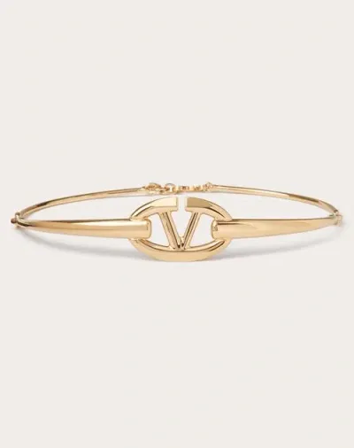 Valentino Garavani The Bold Edition Vlogo Metal Belt Woman Gold S