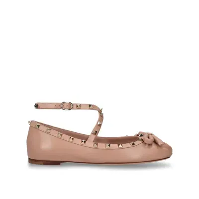 Valentino Garavani Garavani Ballerina Flats In Beige