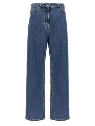 Valentino Garavani  Garavani Denim Trousers In Blue