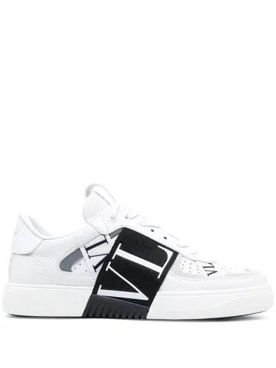 Valentino Garavani Vl7 N Leather Sneakers In White