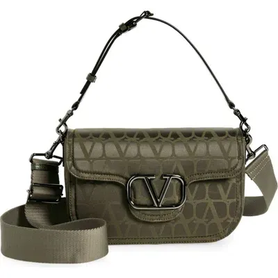 Valentino Garavani Vlogo Alltime Shoulder Bag In Army Green