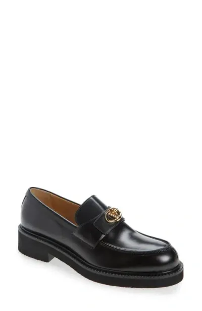 Valentino Garavani Vlogo Locker Loafer In Nero