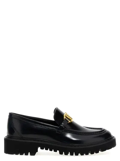 Valentino Garavani Vlogo Signature Loafers In Black