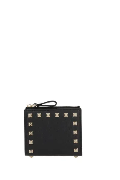 Valentino Garavani Wallets In Black