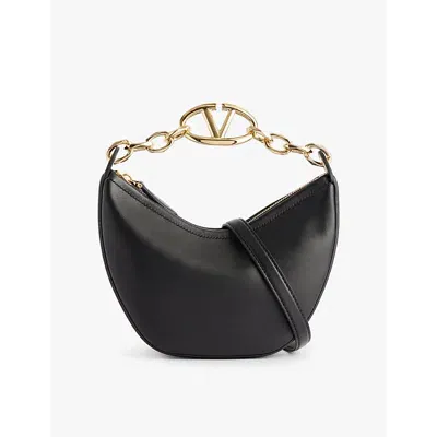 Valentino Garavani Vlogo Moon Medium Shoulder Bag In Nero