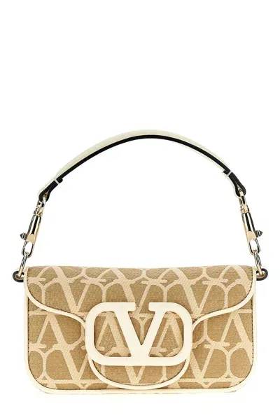 Valentino Garavani Women  'locò' Small Shoulder Bag In Cream