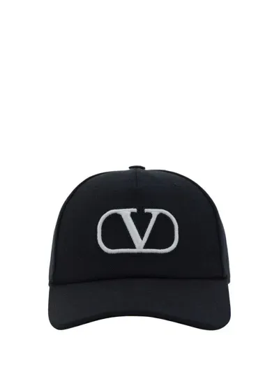 Valentino Garavani Hats E Hairbands In Nero/bianco